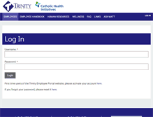 Tablet Screenshot of employees.trinityhealth.com
